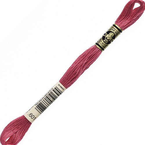 Fil à broder DMC Mouliné Spécial 25 - 601 Échevette DMC Mouliné Spécial 25, coloris 601