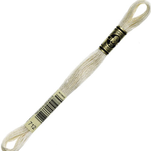 Fil à broder DMC Mouliné Spécial 25 - 712 Échevette DMC Mouliné Spécial 25, coloris 712