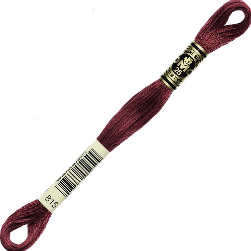 Fil à broder DMC Mouliné Spécial 25 - 815 Échevette DMC Mouliné Spécial 25, coloris 815