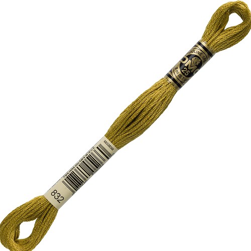 Fil à broder DMC Mouliné Spécial 25 - 832 Échevette DMC Mouliné Spécial 25, coloris 832