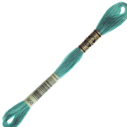 Fil à broder DMC Mouliné Spécial 25 - 958 Échevette DMC Mouliné Spécial 25, coloris 958