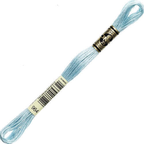 Fil à broder DMC Mouliné Spécial 25 - 964 Échevette DMC Mouliné Spécial 25, coloris 964