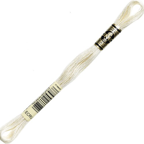 Fil à broder DMC Mouliné Spécial 25 - Écru Échevette DMC Mouliné Spécial 25, coloris Écru