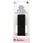 Élastique de ceinture monte-jupe 25 mm noir - 1 m