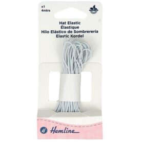 Élastique rond pour chapeau blanc - 4 m
