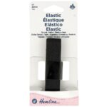 Élastique tissé souple 20 mm noir - 1 m