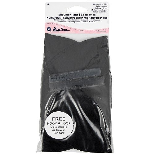 Épaulettes classiques 13 mm noires - la paire Épaulettes classiques 13 mm noires - la paire