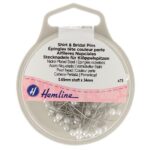 Épingles à tête perle 34 × 0,65 mm - lot de 75