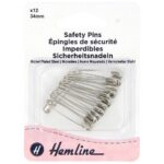 Épingles de sûreté 33 mm - lot de 12