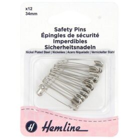 Épingles de sûreté 33 mm - lot de 12