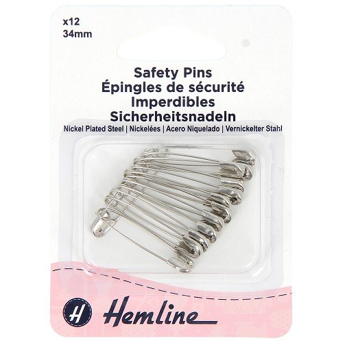 Épingles de sûreté 33 mm - lot de 12 Épingles de sûreté 33 mm - lot de 12