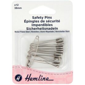Épingles de sûreté 38 mm - lot de 12