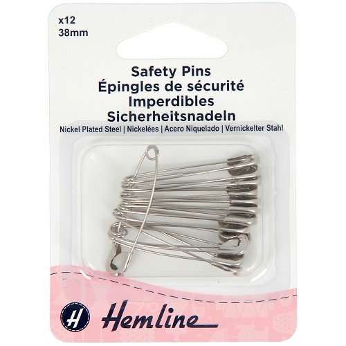 Épingles de sûreté 38 mm - lot de 12 Épingles de sûreté 38 mm - lot de 12