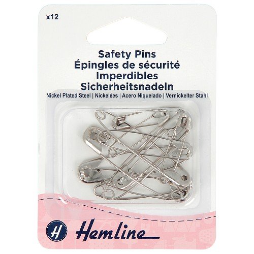 Épingles de sûreté - assortiment - lot de 12 Épingles de sûreté - assortiment - lot de 12