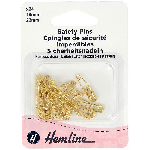 Épingles de sûreté laiton - assortiment - lot de 24 Épingles de sûreté laiton - assortiment - lot de 24