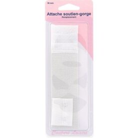 Fermeture de soutien-gorge 38 mm blanche