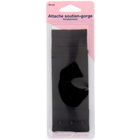 Fermeture de soutien-gorge 50 mm noire
