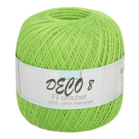 Fil à crocheter DECO 8 - Anis