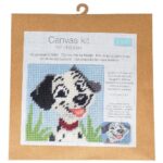 Kit canevas enfant gros points 17 × 17 cm Trimits - Chien dalmatien