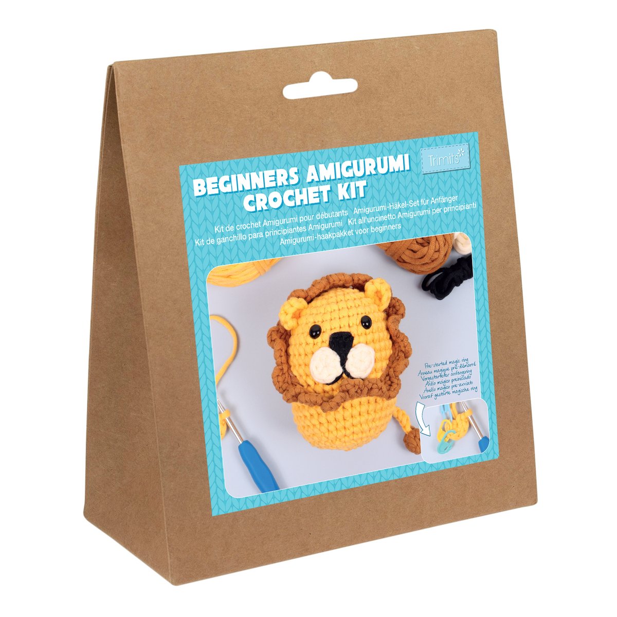 Kit crochet amigurumi débutant Trimits - Lion Kit crochet amigurumi débutant Trimits - Lion