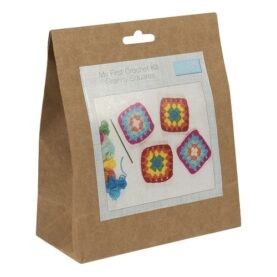Kit crochet « Mes premiers » Trimits - Carrés granny couleurs vives