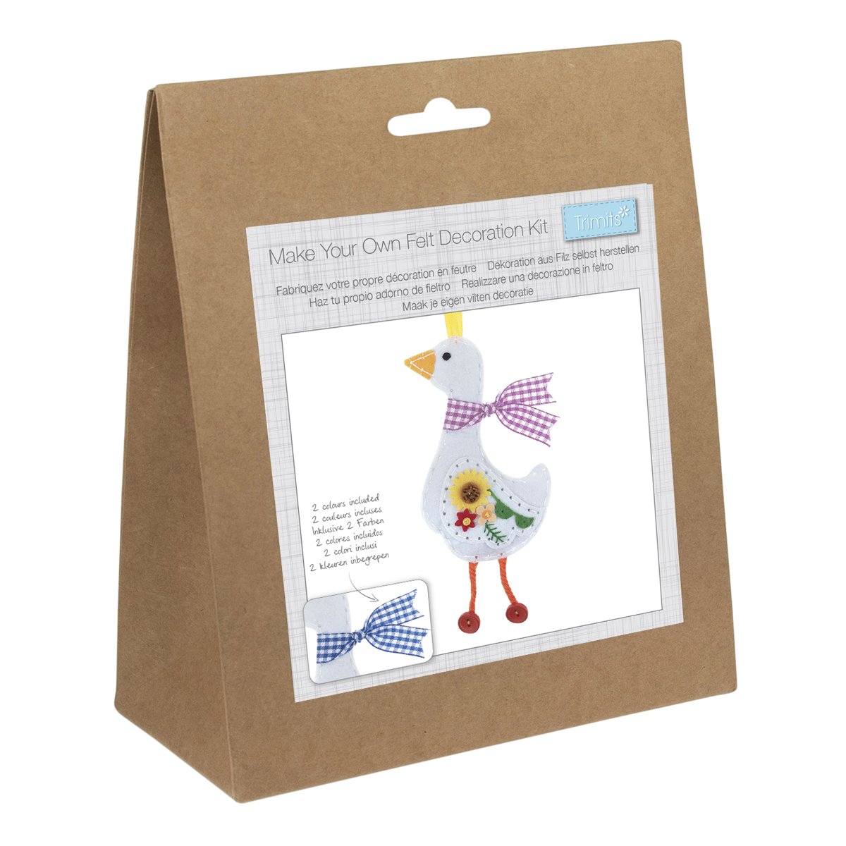 Kit décoration en feutrine Trimits - Canard de printemps Kit décoration en feutrine Trimits - Canard de printemps