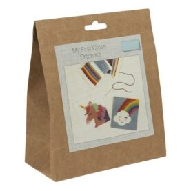 Kit point de croix « Mon premier » Trimits - Licorne et nuage