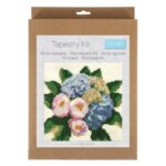 Kit tapisserie demi-point fin Trimits - Bouquet d’hortensias