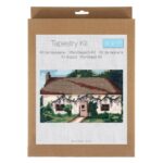 Kit tapisserie demi-point fin Trimits - Chalet de printemps