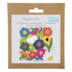 Kit tapisserie demi-point Trimits - Motif floral contemporain