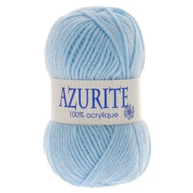 Laine à tricoter Azurite – 100 % acrylique, lot de 10 pelotes de 50 g - Bleu ciel