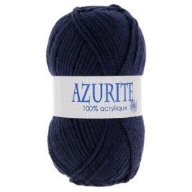 Laine à tricoter Azurite – 100 % acrylique, lot de 10 pelotes de 50 g - Bleu marine