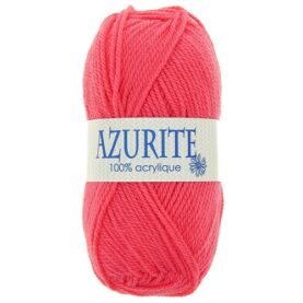 Laine à tricoter Azurite – 100 % acrylique, lot de 10 pelotes de 50 g - Corail
