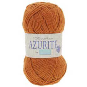 Laine à tricoter Azurite – 100 % acrylique, lot de 10 pelotes de 50 g - Orange brique
