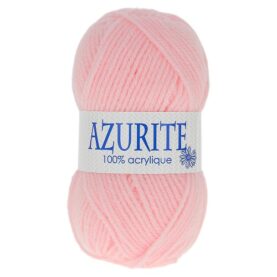 Laine à tricoter Azurite – 100 % acrylique, lot de 10 pelotes de 50 g - Rose clair