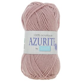 Laine à tricoter Azurite – 100 % acrylique, lot de 10 pelotes de 50 g - Vieux rose