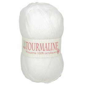Laine layette Tourmaline – 100 % acrylique, lot de 2 pelotes de 50 g - Blanc