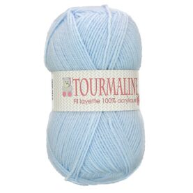 Laine layette Tourmaline – 100 % acrylique, lot de 2 pelotes de 50 g - Bleu ciel