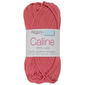 Pelote de fil à tricoter Caline Trimits, coloris Vieux rose
