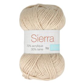 Pelote de fil à tricoter Sierra Trimits, coloris Beige