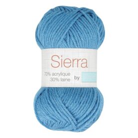 Pelote de fil à tricoter Sierra Trimits, coloris Bleu jean
