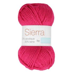 Pelote de fil à tricoter Sierra Trimits, coloris Fuchsia