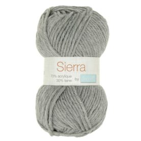 Pelote de fil à tricoter Sierra Trimits, coloris Gris perle