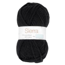 Pelote de fil à tricoter Sierra Trimits, coloris Noir