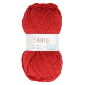 Pelote de fil à tricoter Sierra Trimits, coloris Rouge