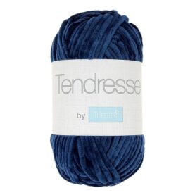 Pelote de fil à tricoter Tendresse Trimits, coloris Bleu marine