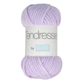 Pelote de fil à tricoter Tendresse Trimits, coloris Lilas