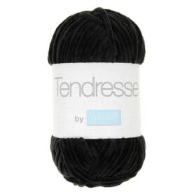 Pelote de fil à tricoter Tendresse Trimits, coloris Noir