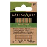 Aiguilles machine à coudre Quilting 80/12 - lot de 6 - Milward
