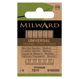 Aiguilles machine à coudre titane 75/11 - lot de 6 - Milward